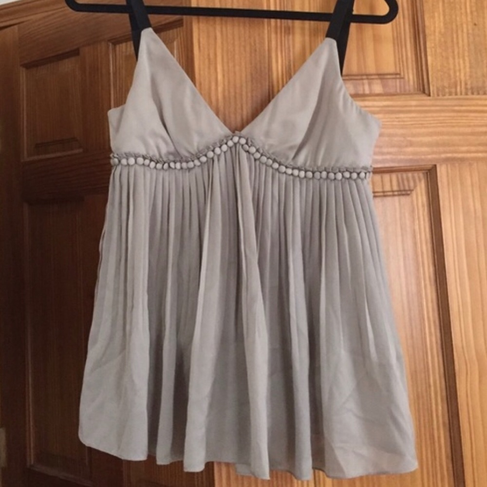 Elizabeth and James accordion spaghetti strap top
